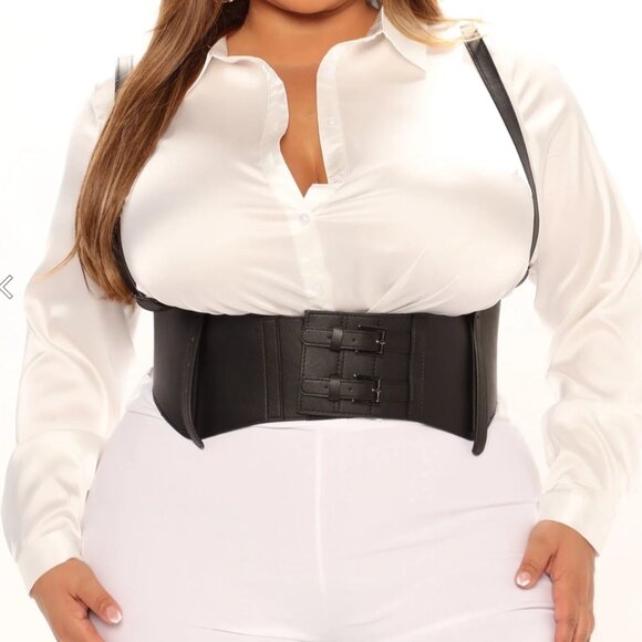 FASHION NOVA Black Suspender Harness Belt Women's Size Small - Picture 8 of 14